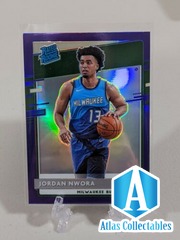 2020-21 Panini Donruss Optic Jordan Nwora Rated Rookie Purple Prizm #189